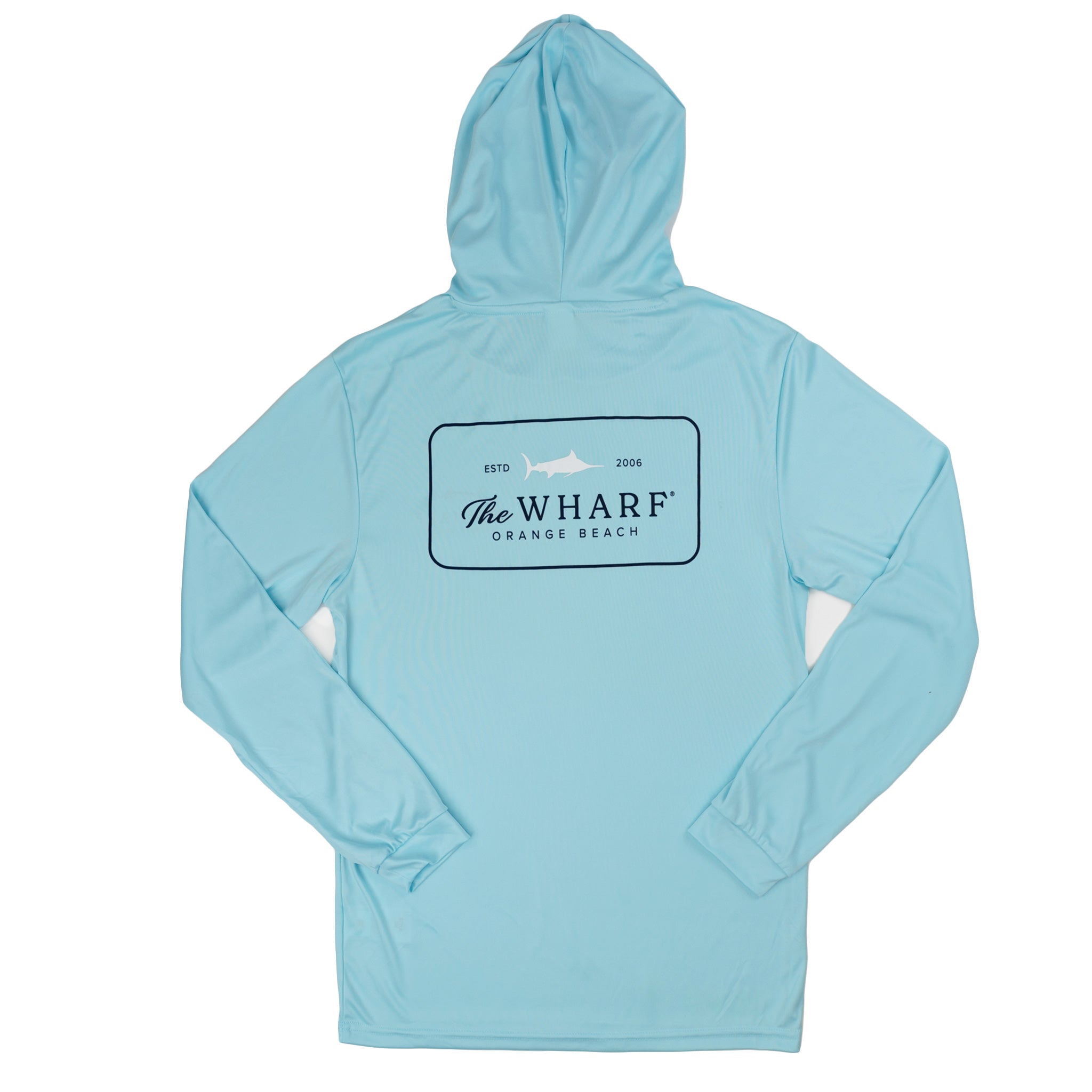 Wharf Patch Hooded Performance Long Sleeve Shirt