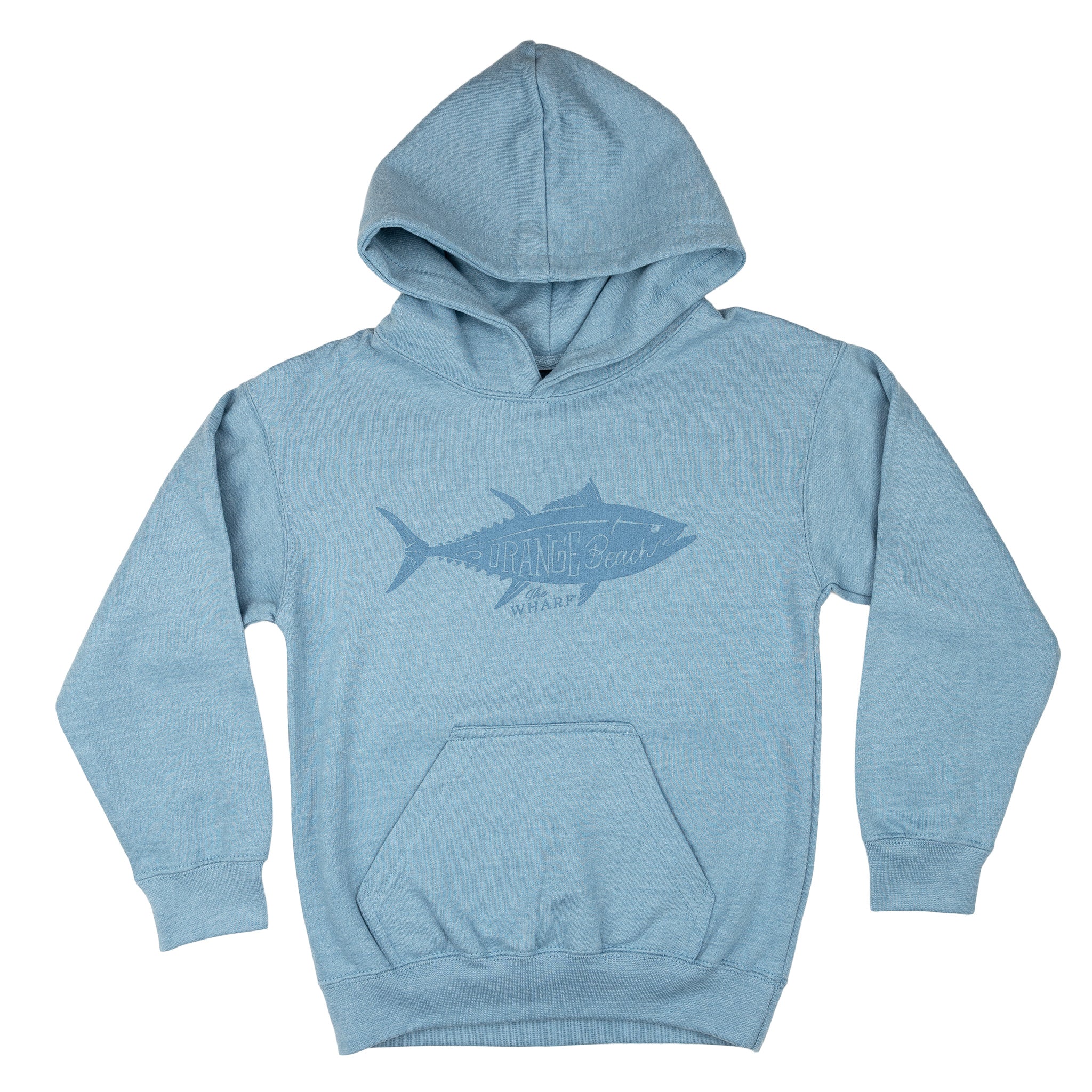 Youth Orange Beach Fish Hoodie