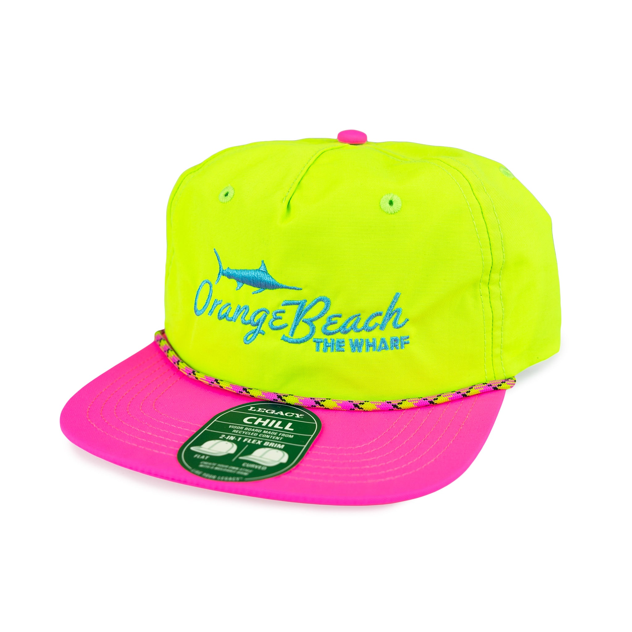 Orange Beach Corded Snapback