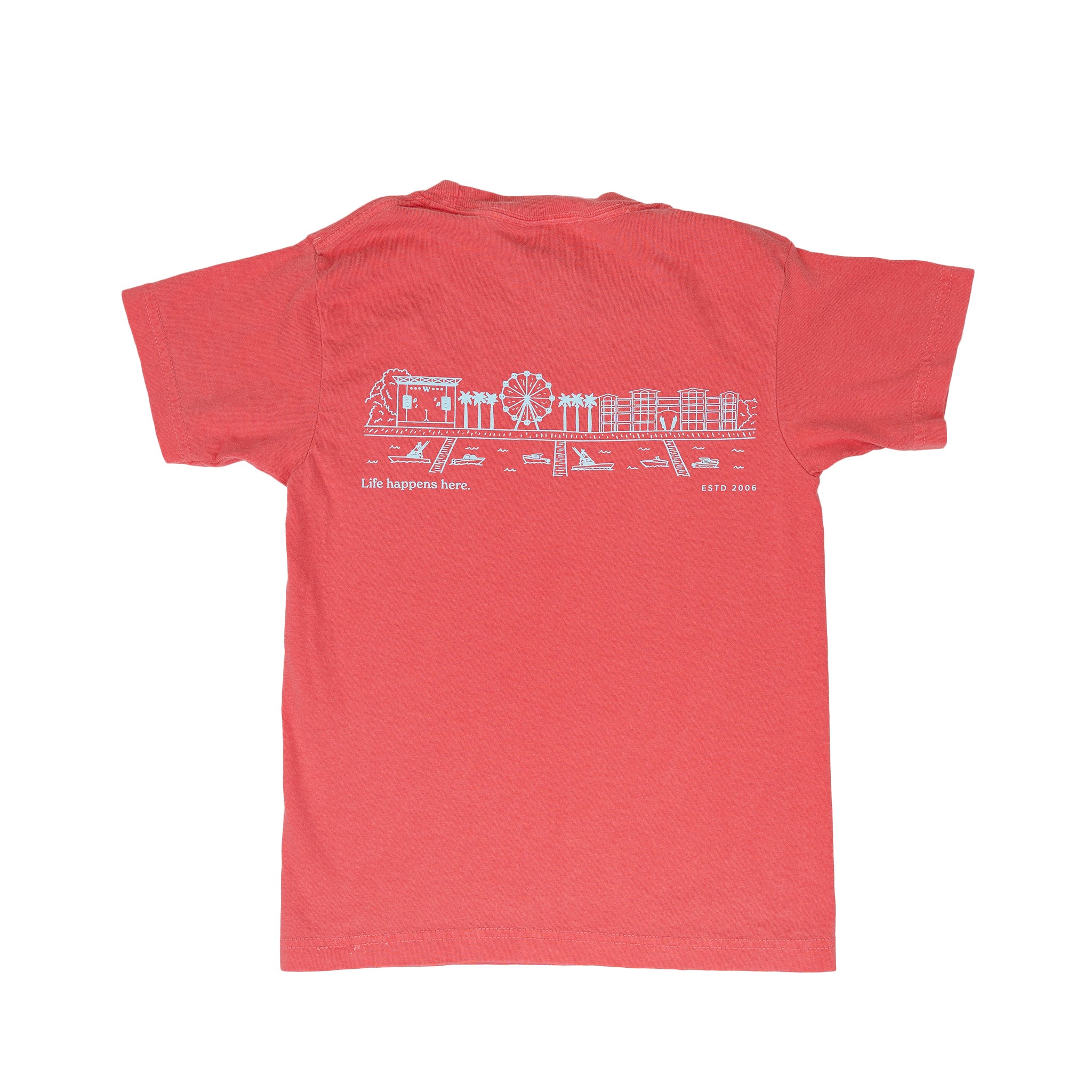 Orange Beach Skyline Youth T-Shirt