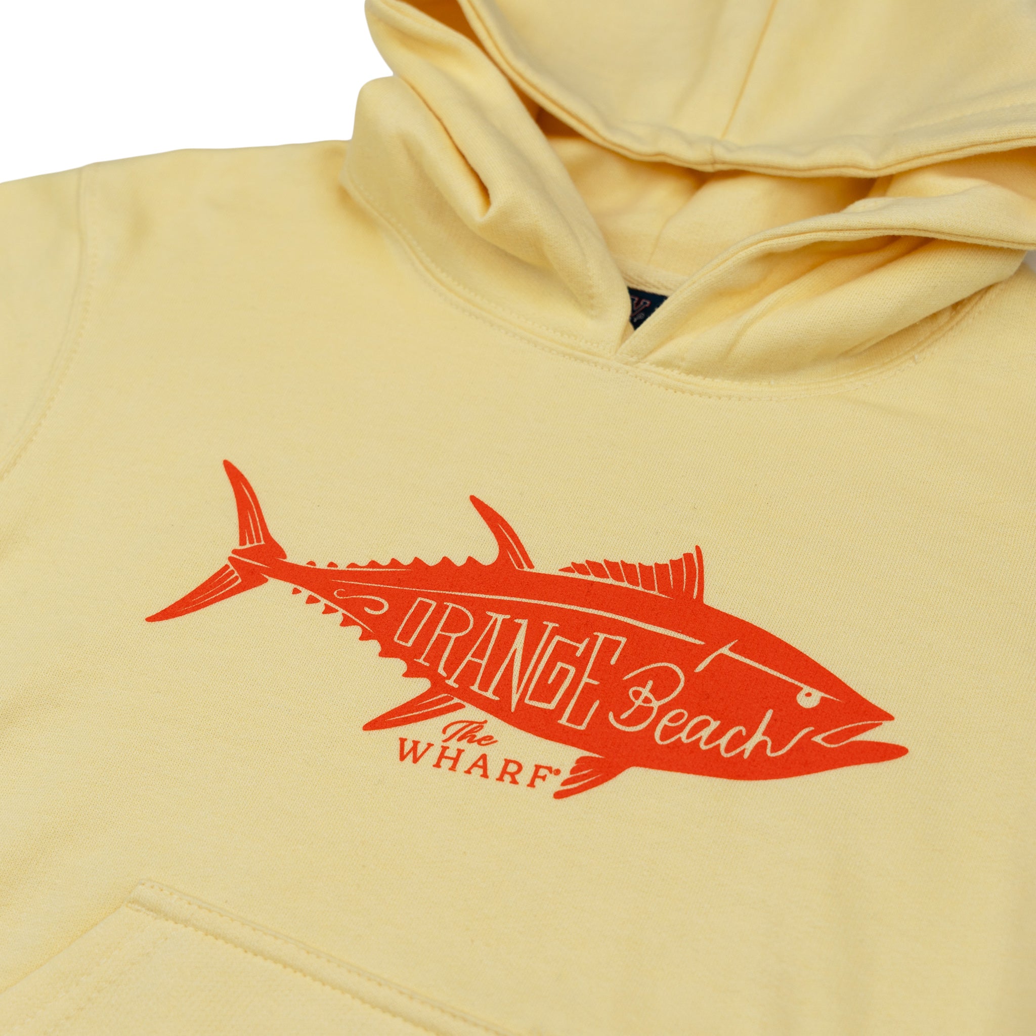 Youth Orange Beach Fish Hoodie