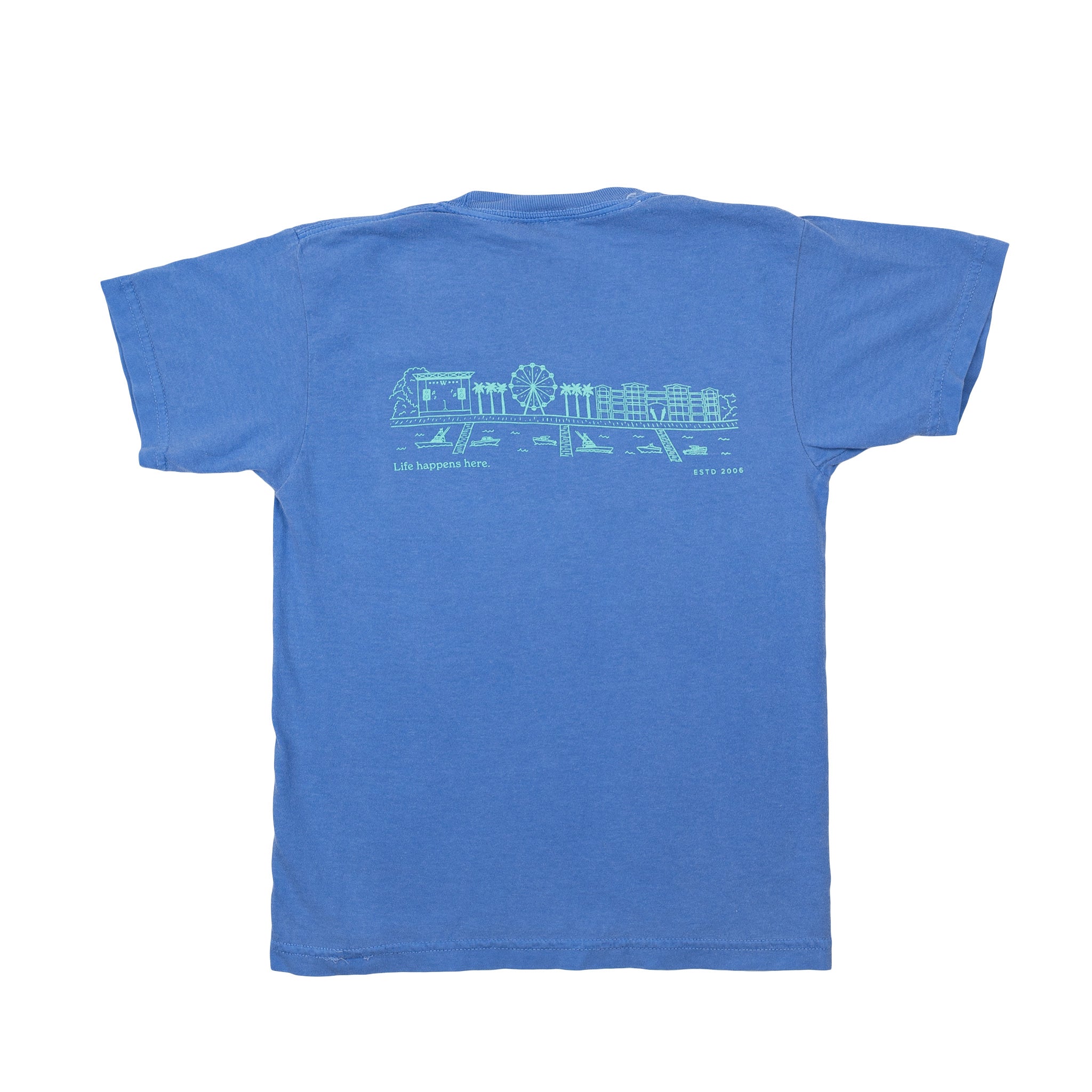 Orange Beach Skyline Youth T-Shirt
