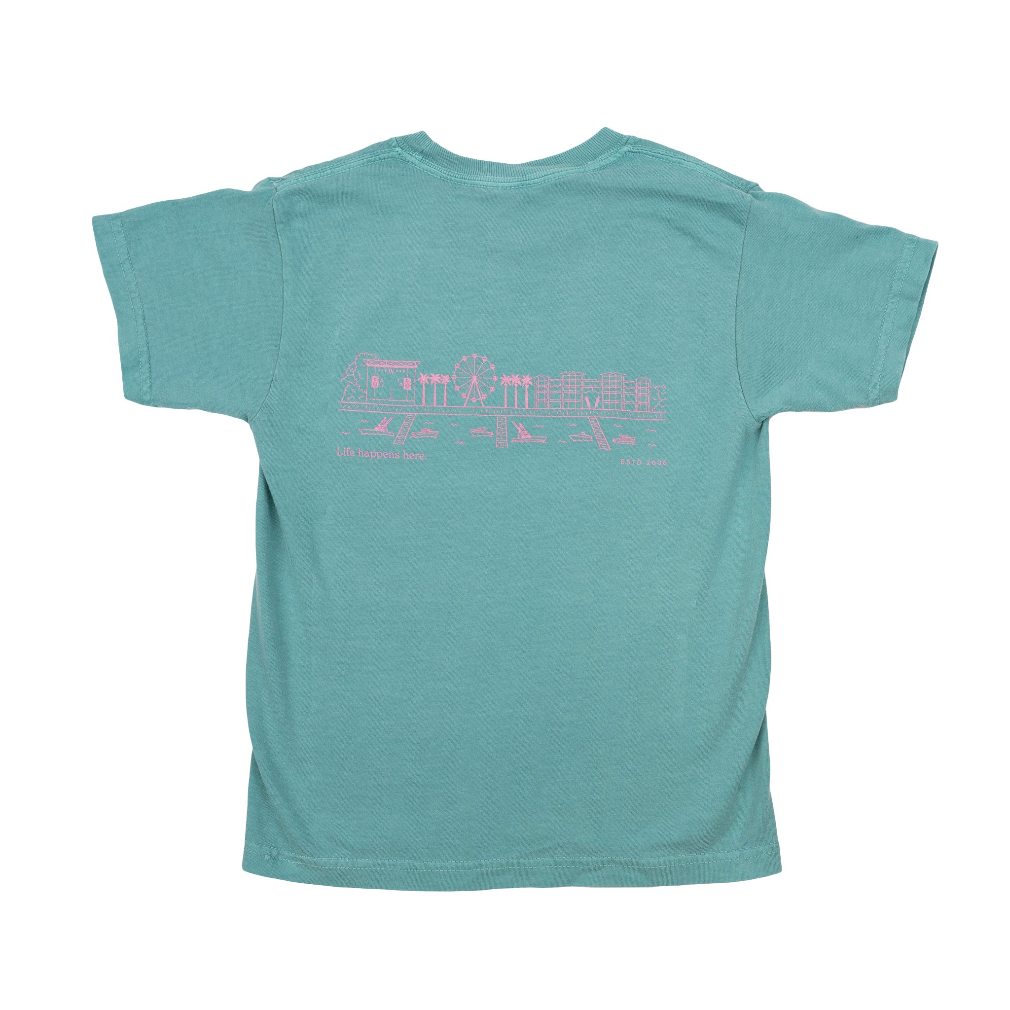 Orange Beach Skyline Youth T-Shirt