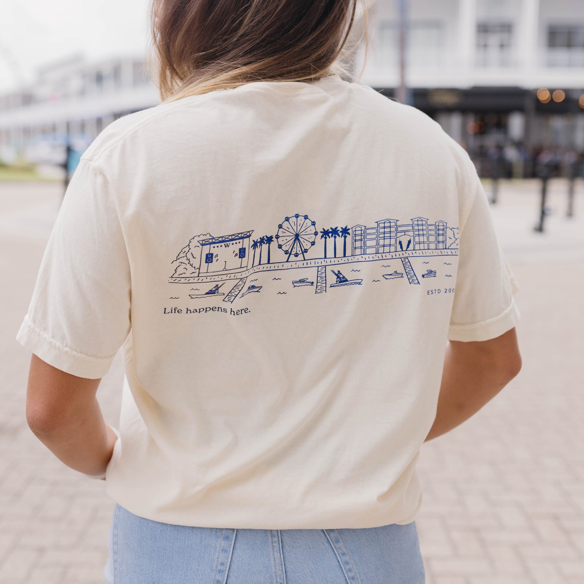 Orange Beach Skyline T-Shirt