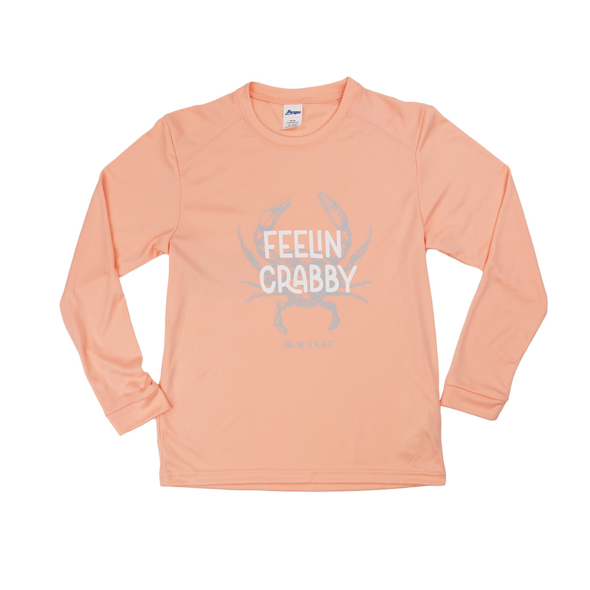 Feelin' Crabby Youth Performance Long Sleeve Shirt