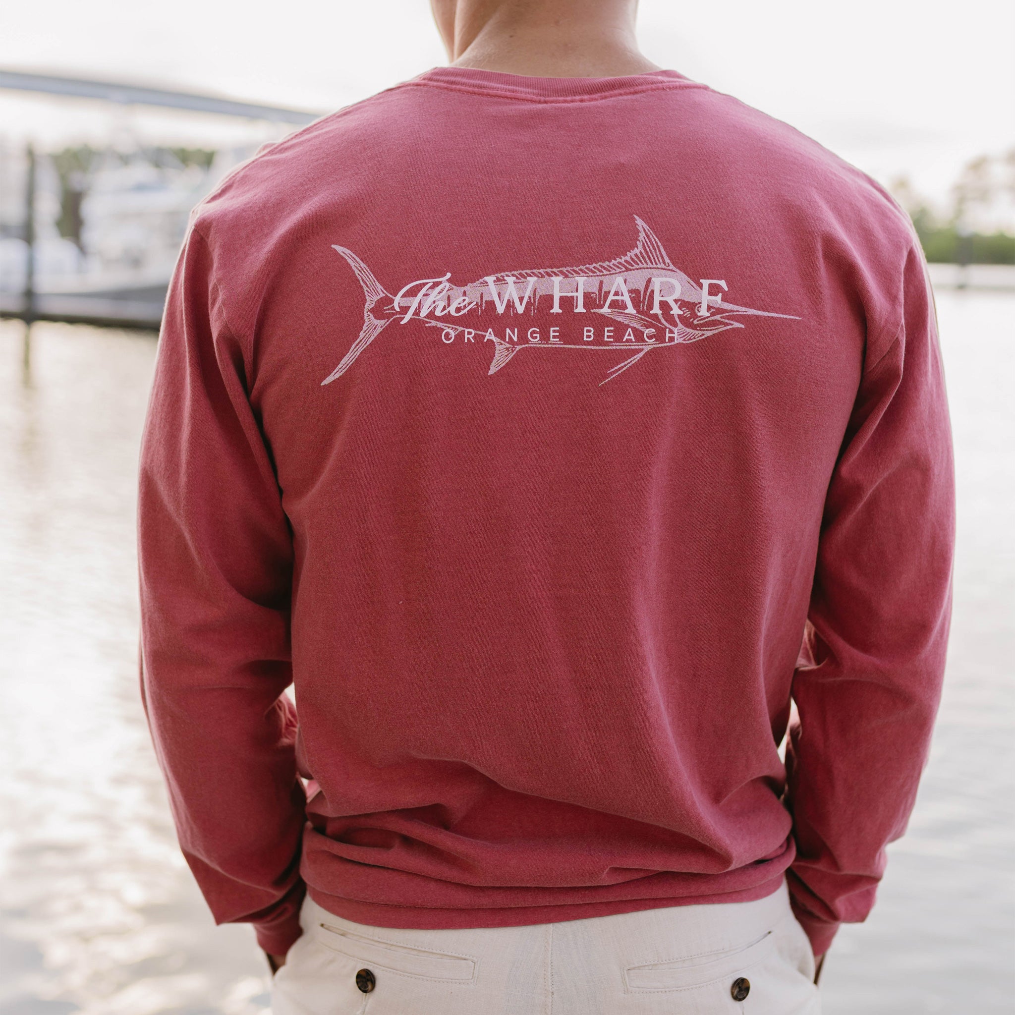 Faded Marlin Long Sleeve T-Shirt