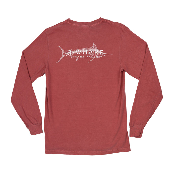 Faded Marlin Long Sleeve T-Shirt