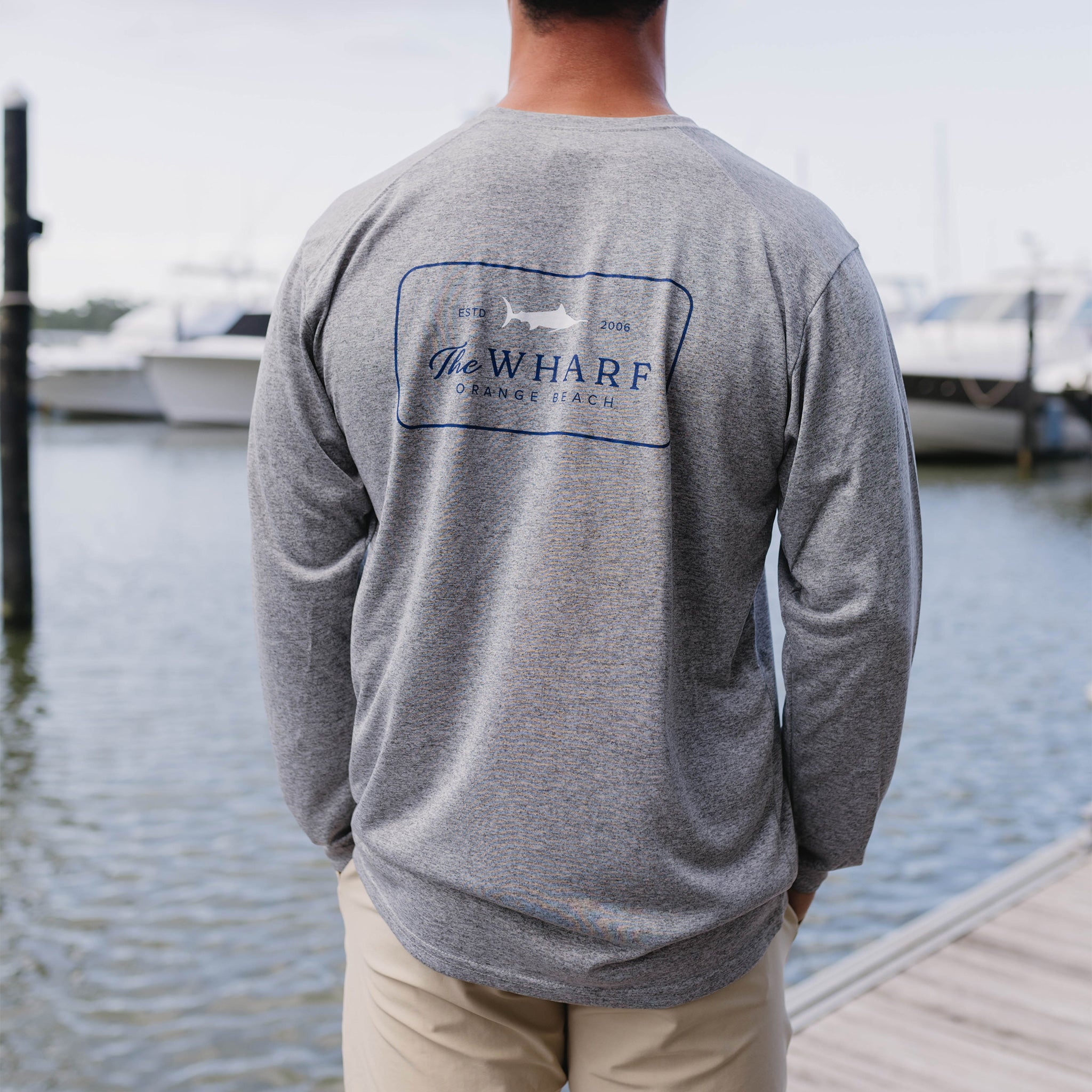 Wharf Patch Performance Long Sleeve Shirt