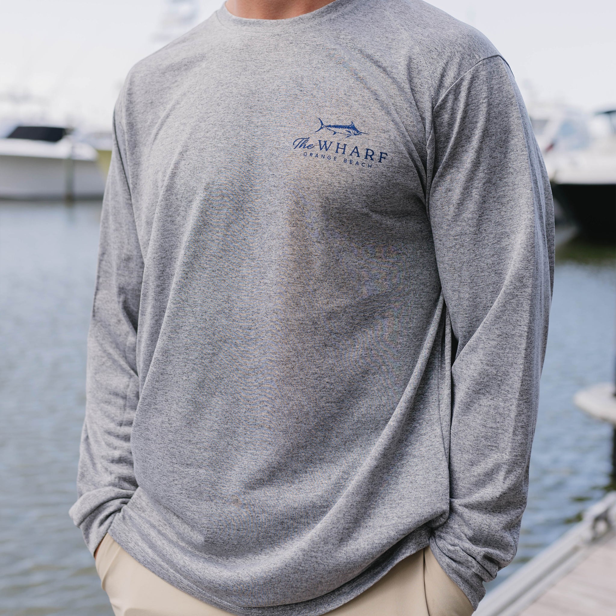 Wharf Patch Performance Long Sleeve Shirt