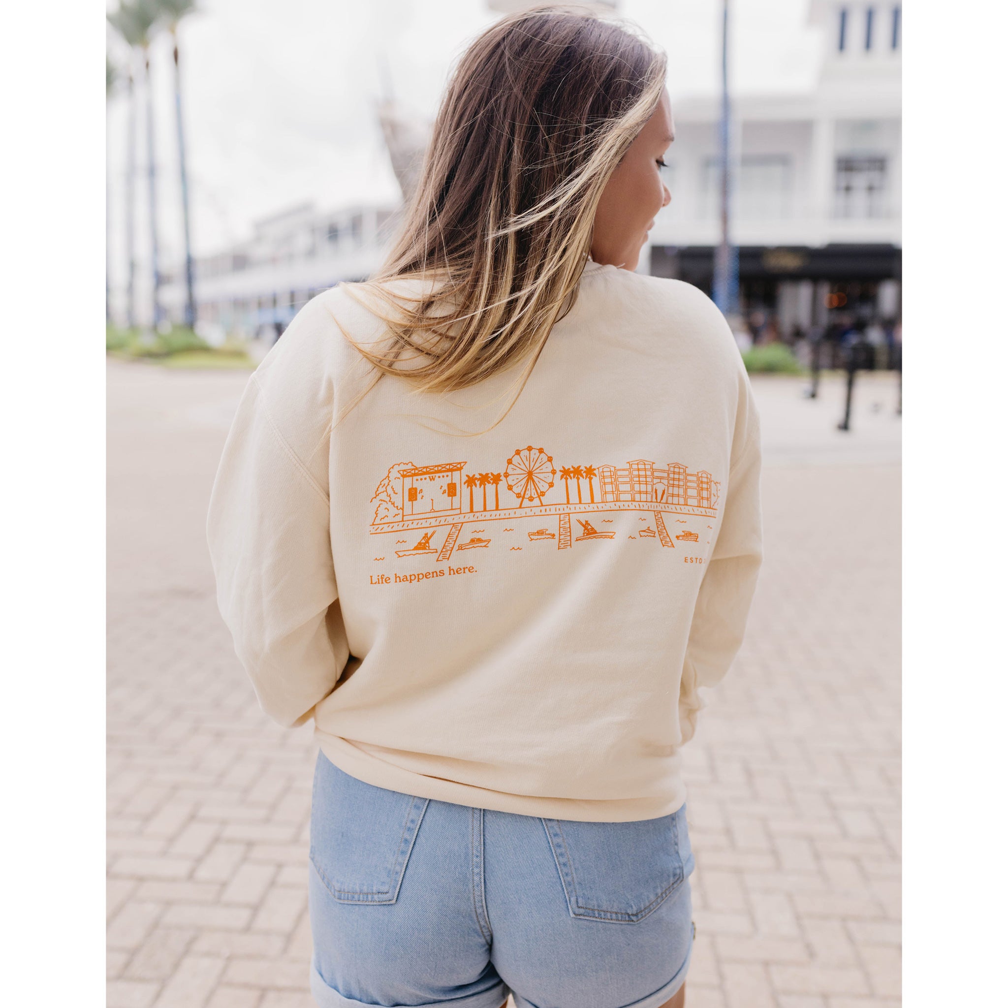 Orange Beach Skyline Sweatshirt