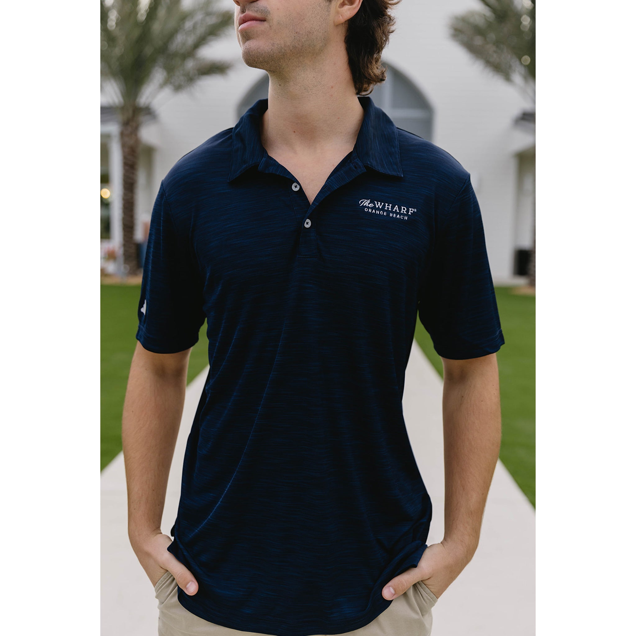 The Wharf Logo Performance Polo