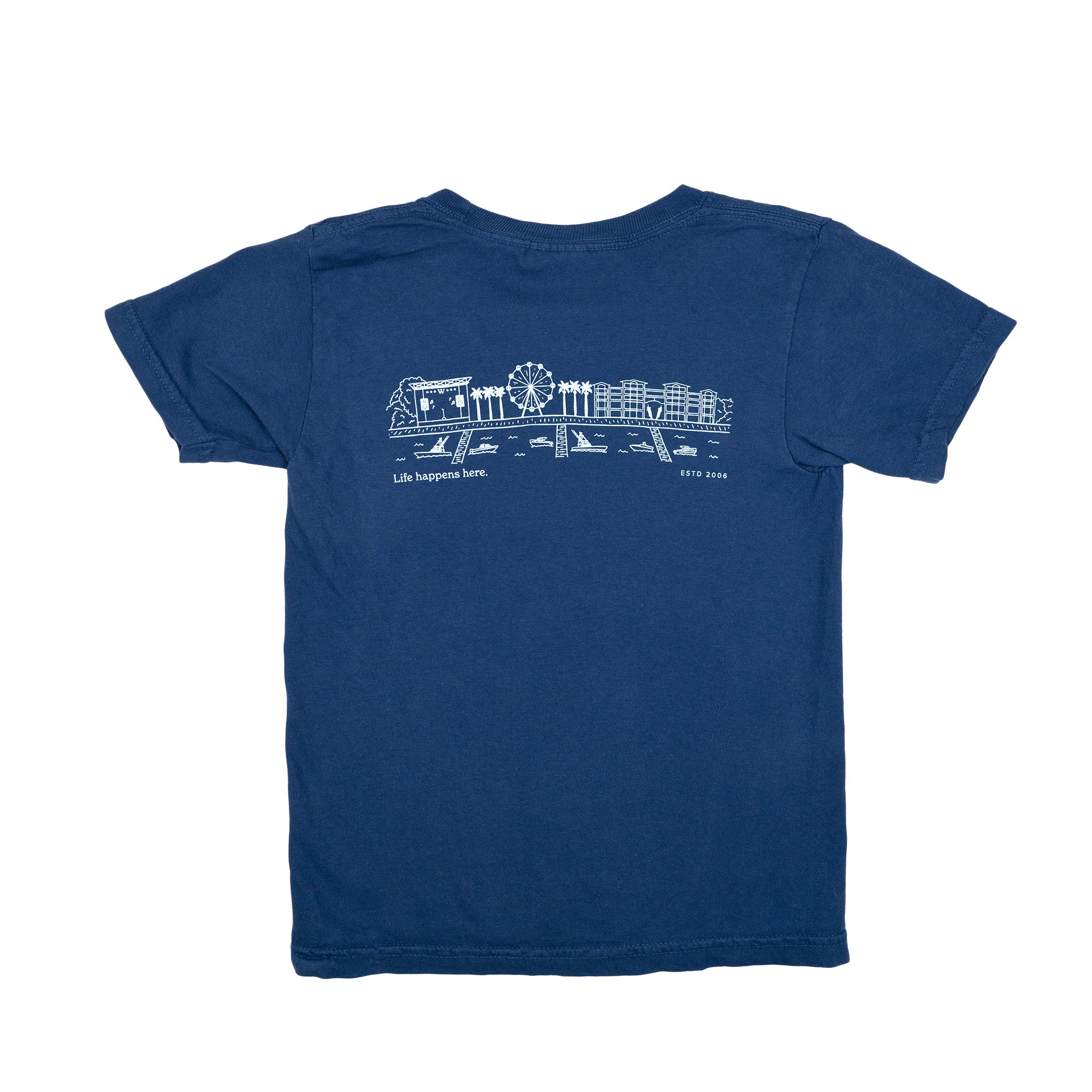 Orange Beach Skyline Youth T-Shirt