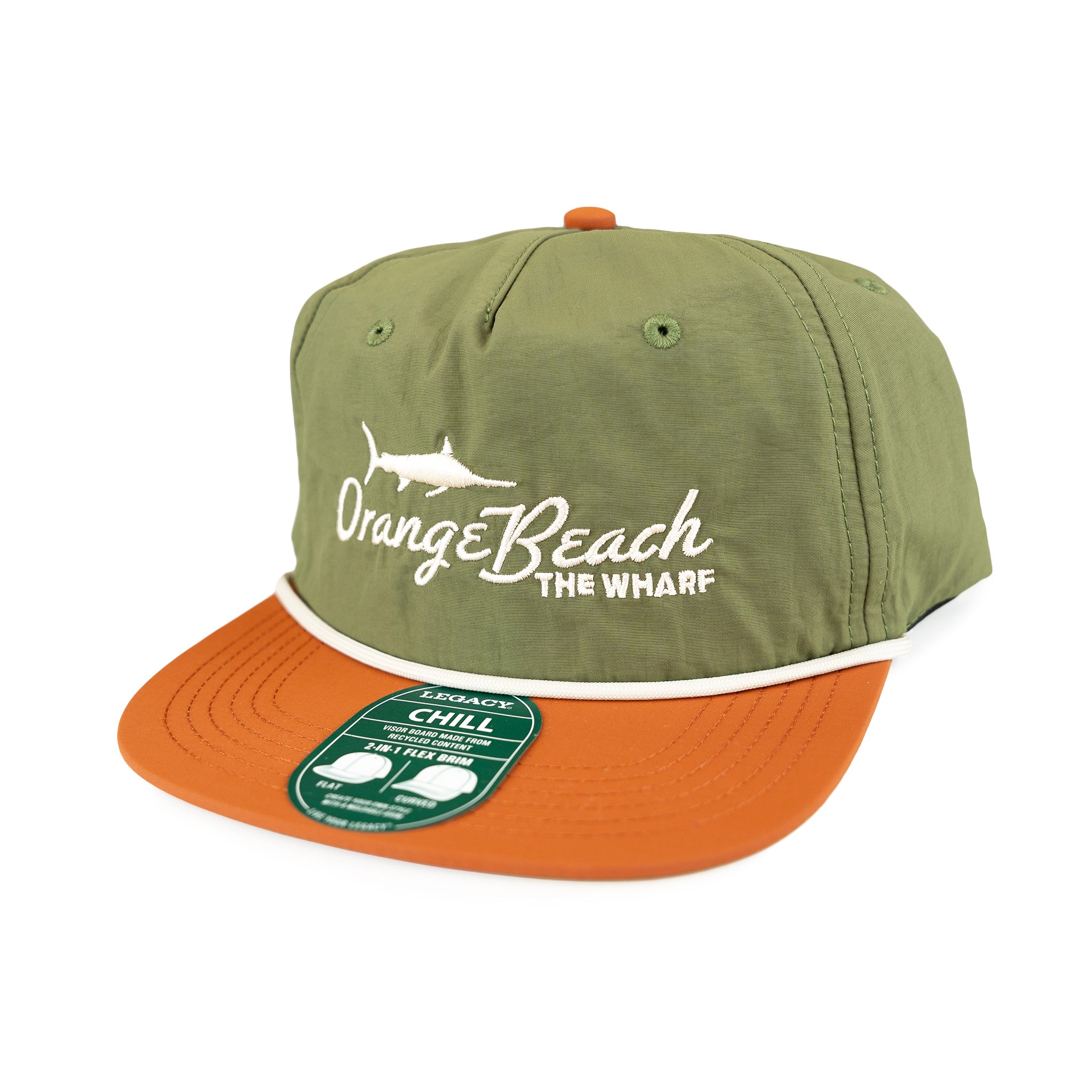 Orange Beach Corded Snapback