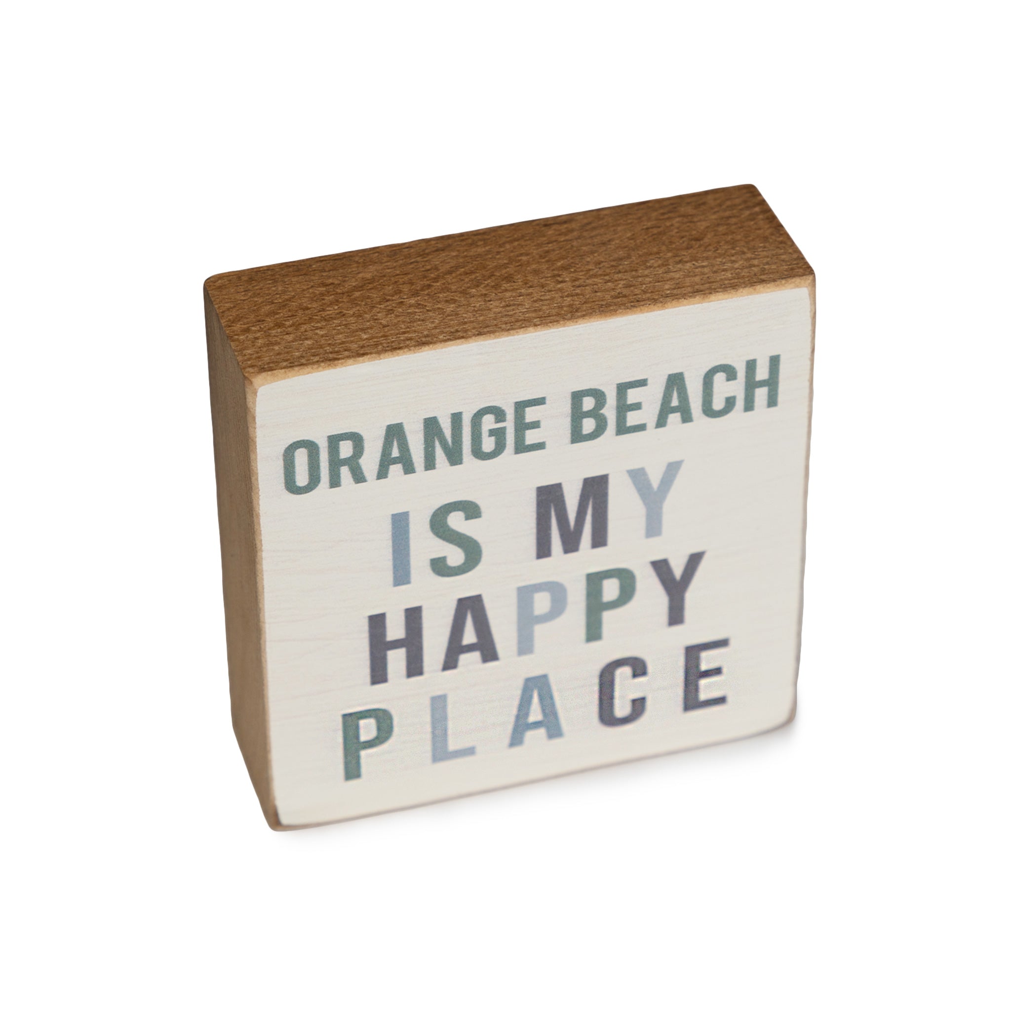 Happy Place Block Sign