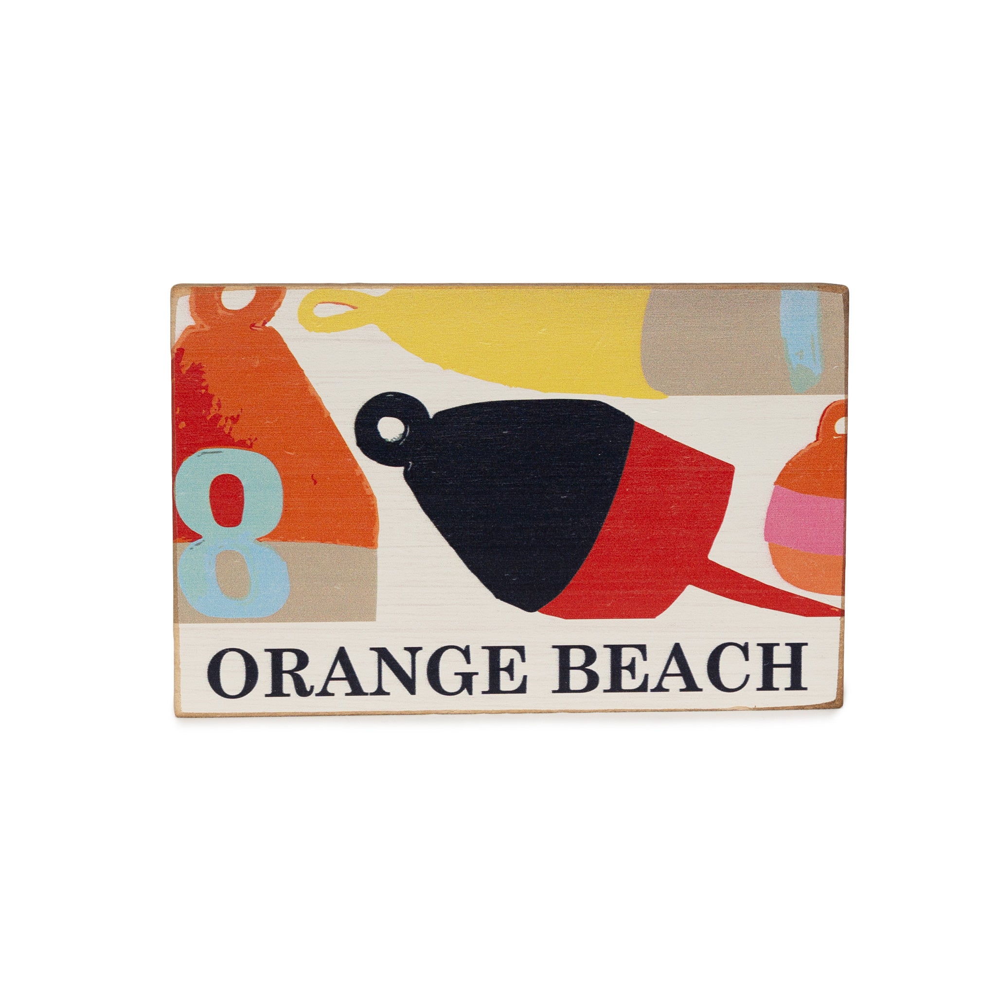 Orange Beach Buoys Block Sign