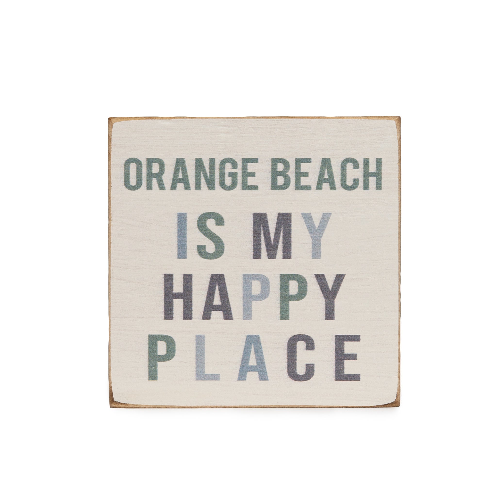 Happy Place Block Sign