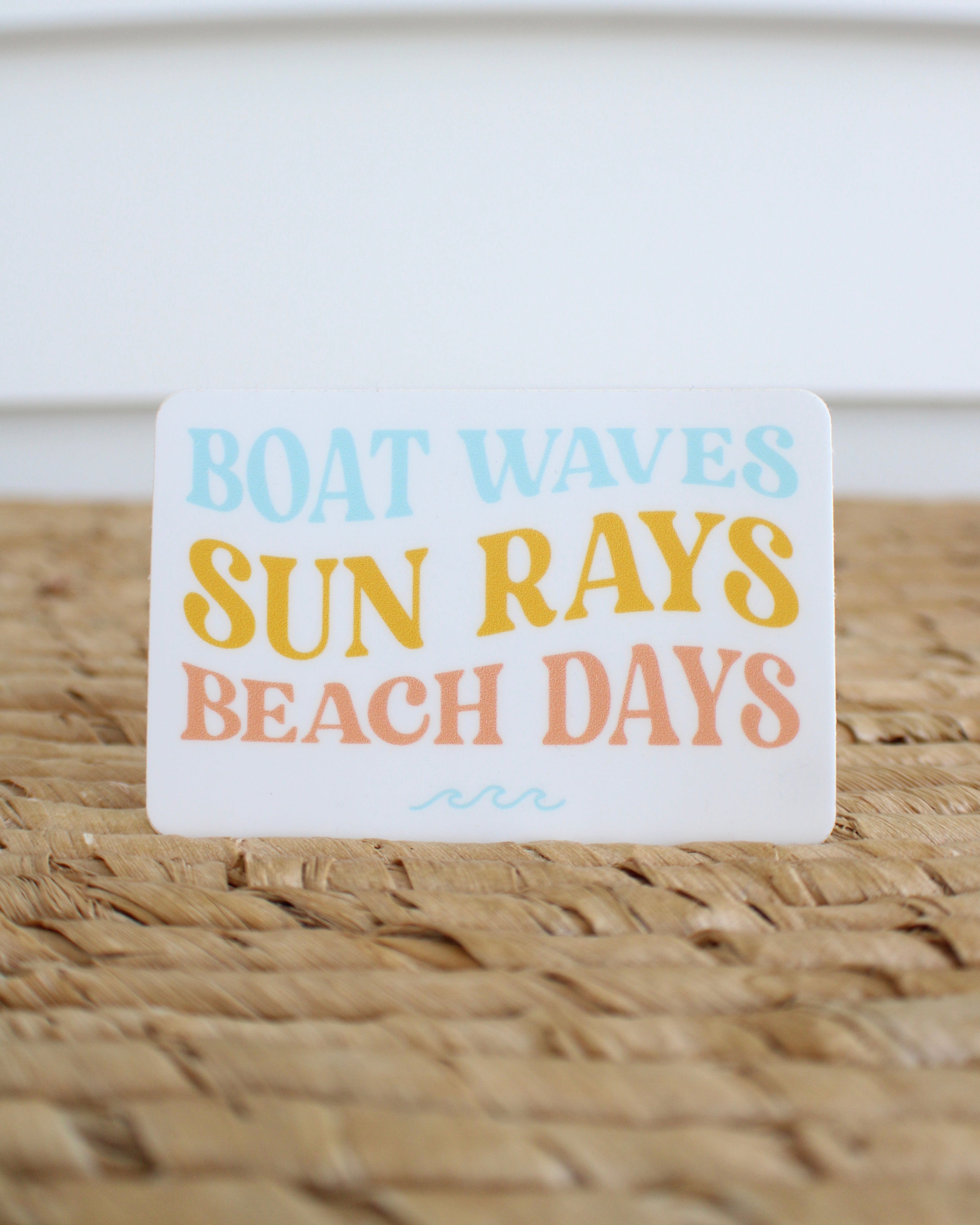 Boat Sun Beach Sticker