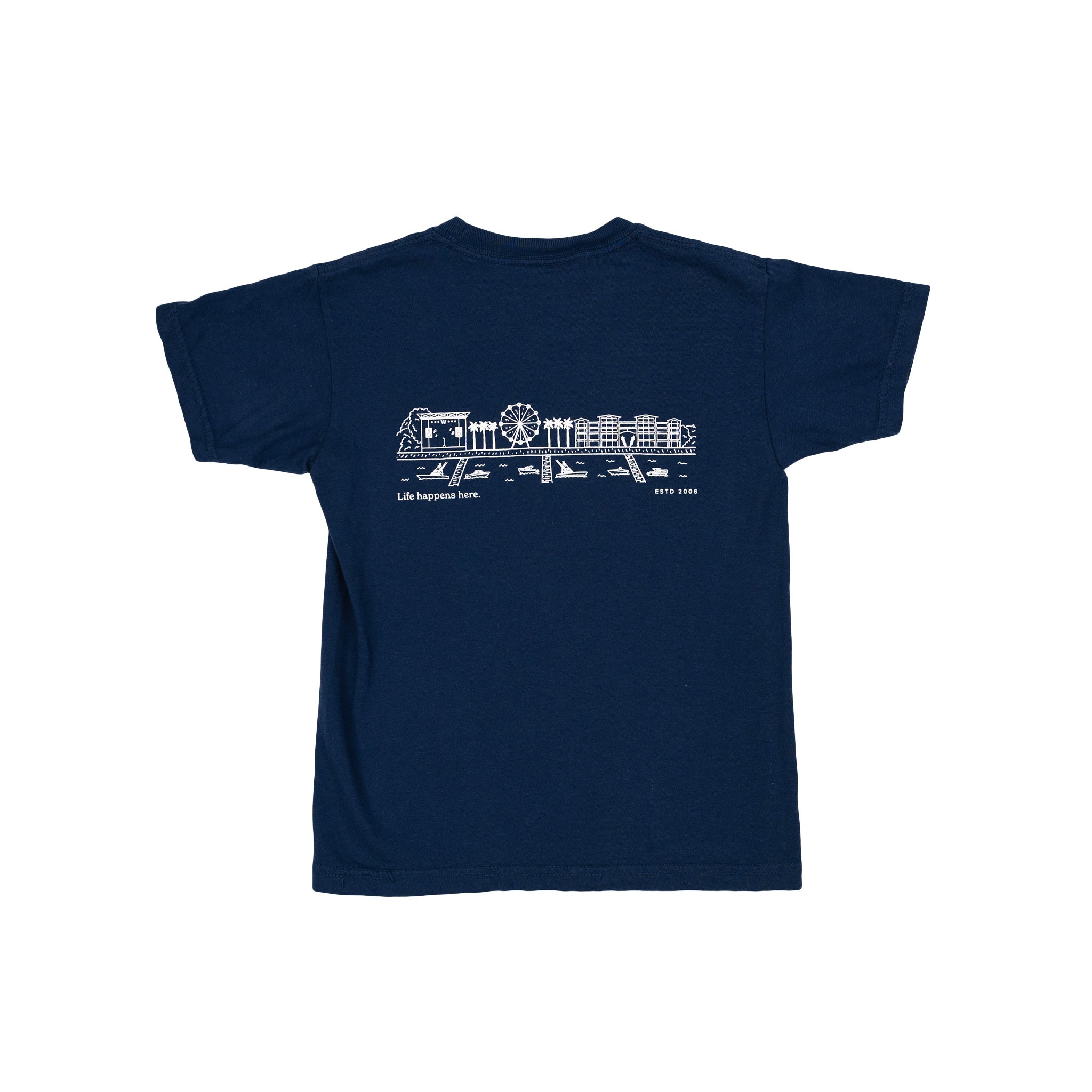 Orange Beach Skyline Youth T-Shirt