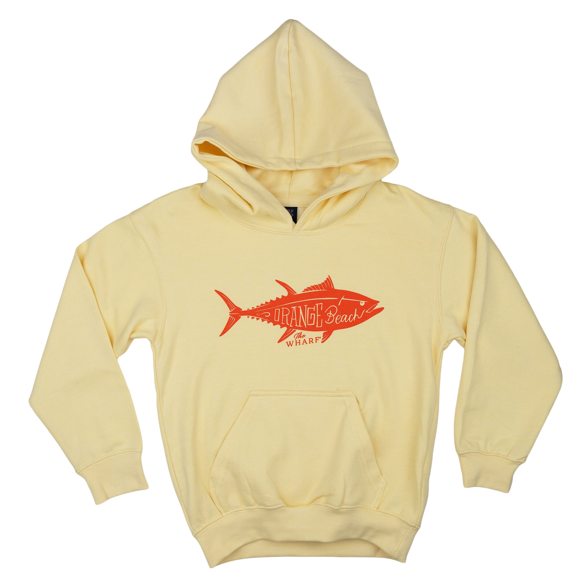 Youth Orange Beach Fish Hoodie
