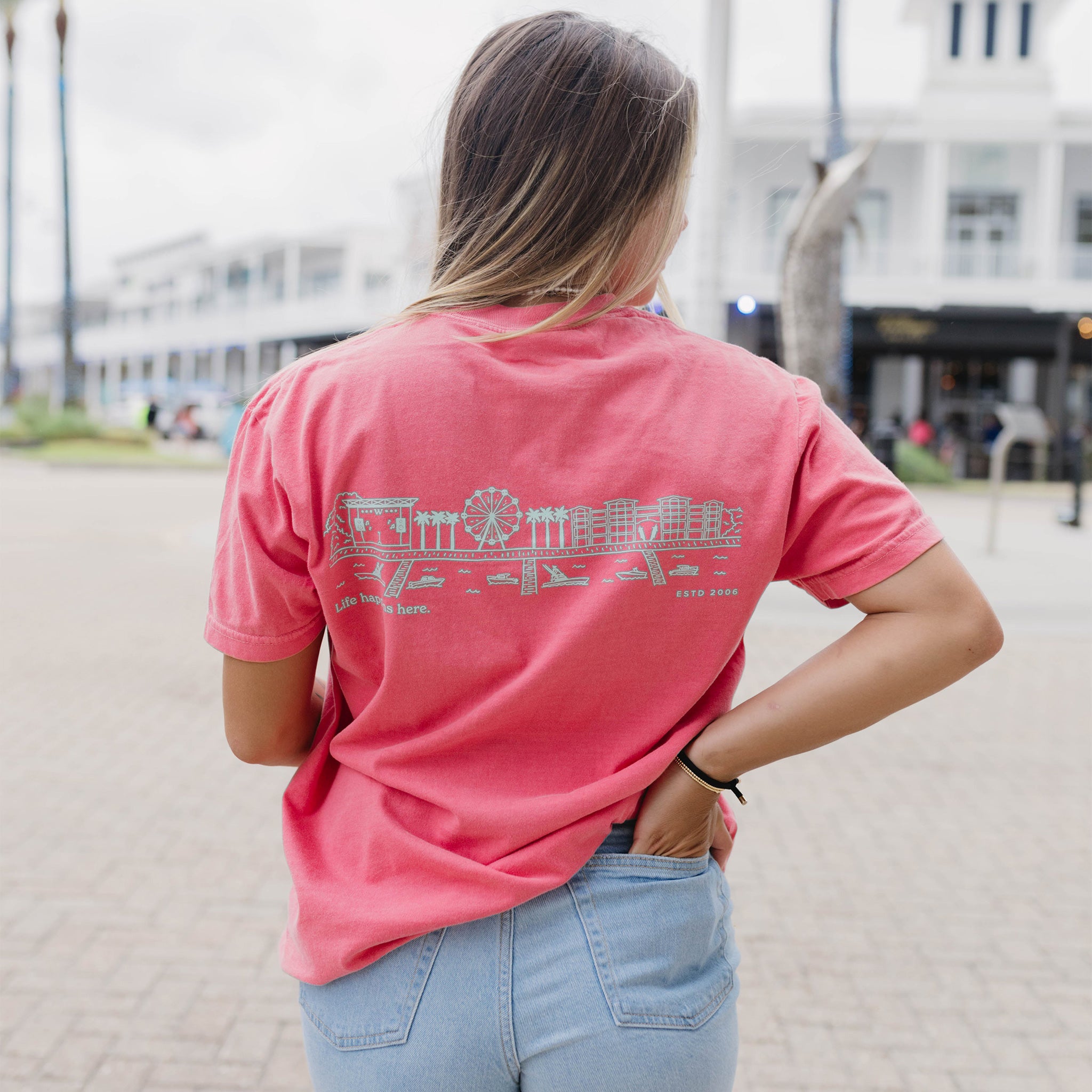 Orange Beach Skyline T-Shirt