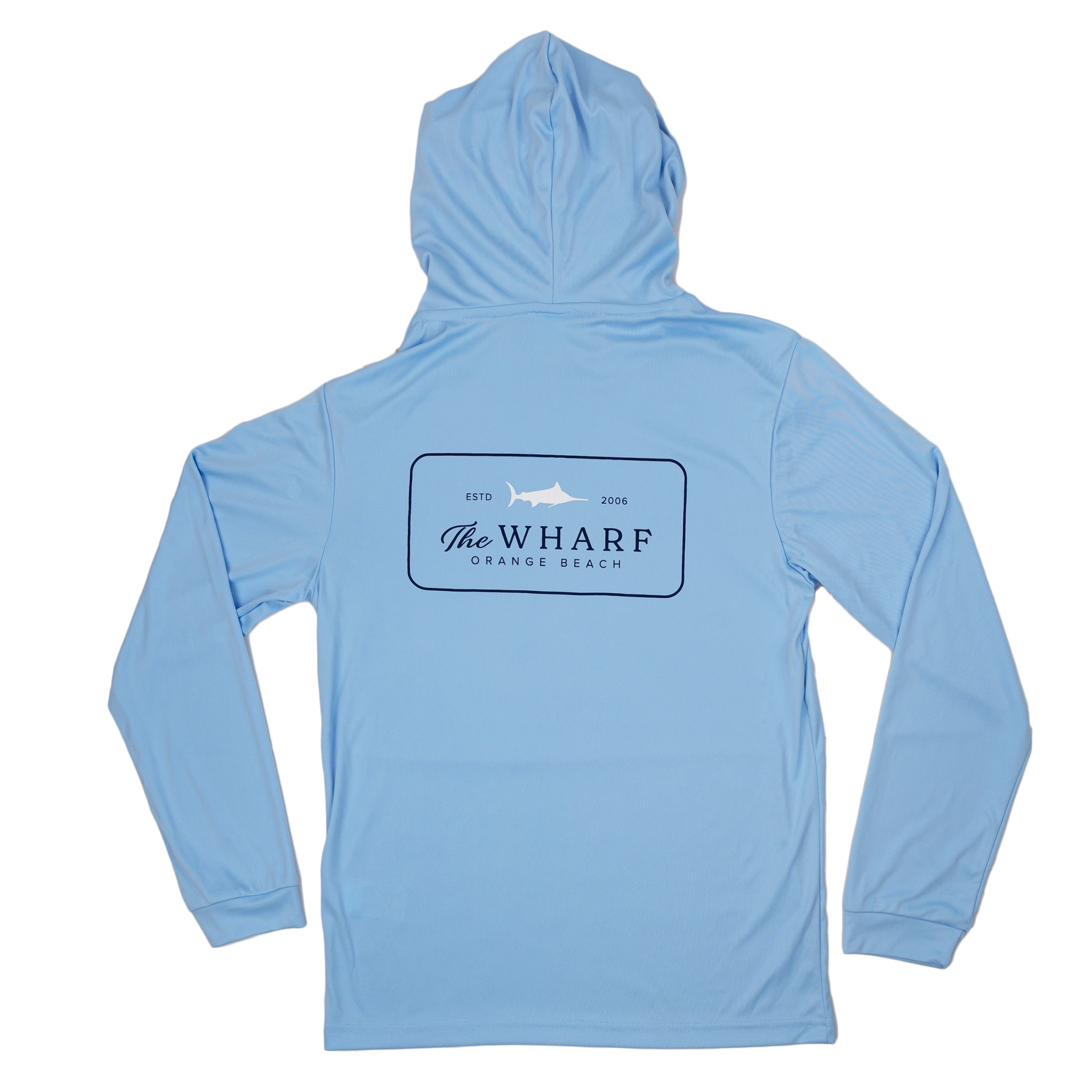 Wharf Patch Hooded Performance Long Sleeve Shirt