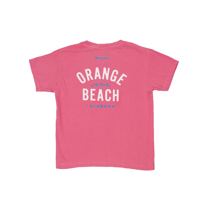 Orange Beach Wave Youth T-Shirt