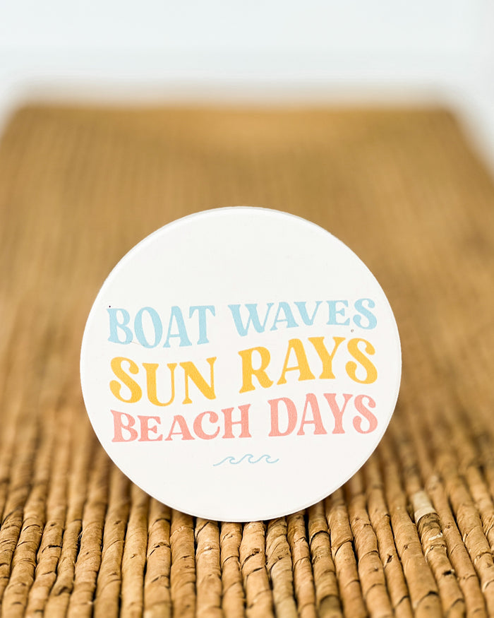 Boat Sun Beach Coaster